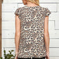 Leopard Lace Short Sleeve Top - Southern Sassy Boutique