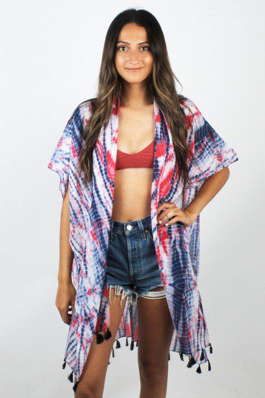Image: BEACH COVER-UP Blue | Southern Sassy Boutique