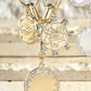 Moon & Star Link Chain Pendant Necklace - Southern Sassy Boutique