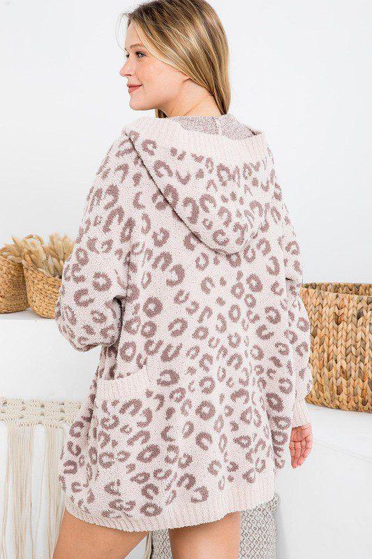 Oversized Leopard Print Cardigan - Southern Sassy Boutique