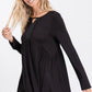 Babydoll Top With Keyhole - Southern Sassy Boutique