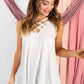 Image: Knit Top with Strappy Front White | Southern Sassy Boutique
