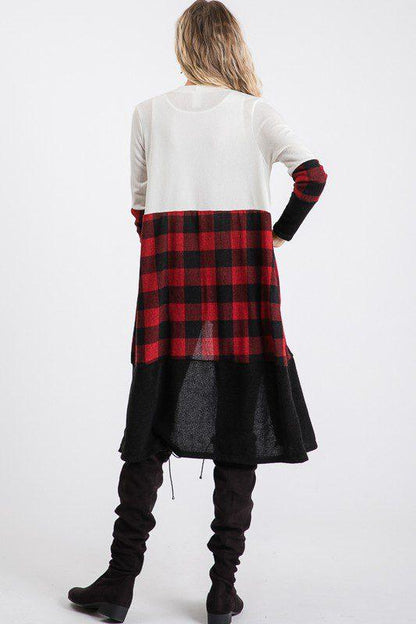 Buffalo Plaid Cardigan - Southern Sassy Boutique