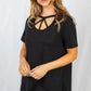 Solid Strappy Knit Top - Southern Sassy Boutique