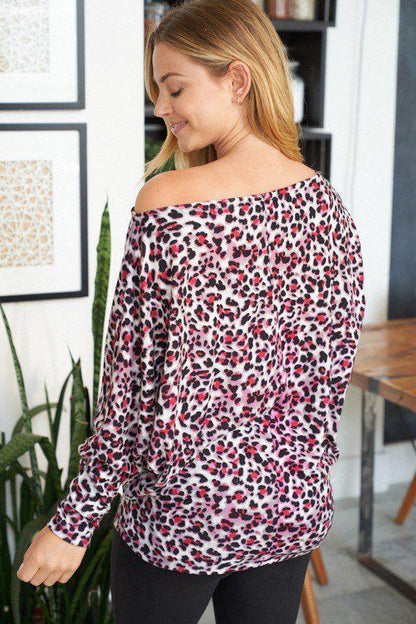 Leopard Print Knit Top - Southern Sassy Boutique