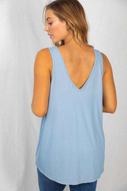 Knit Top with Strappy Neckline - Southern Sassy Boutique