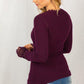 Knit Henley Scoop Neck Top - Southern Sassy Boutique