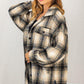 Long Sleeve Flannel Woven Shirt Jacket - Southern Sassy Boutique