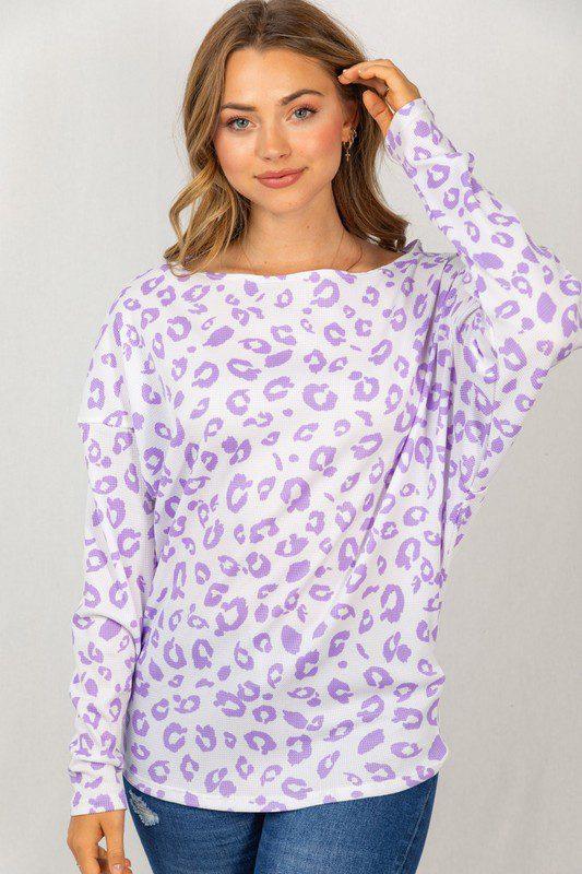 Cheetah Print Knit Top - Southern Sassy Boutique