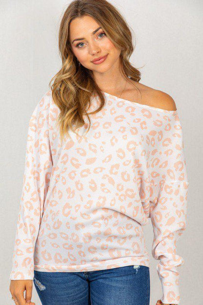 Cheetah Print Knit Top - Southern Sassy Boutique