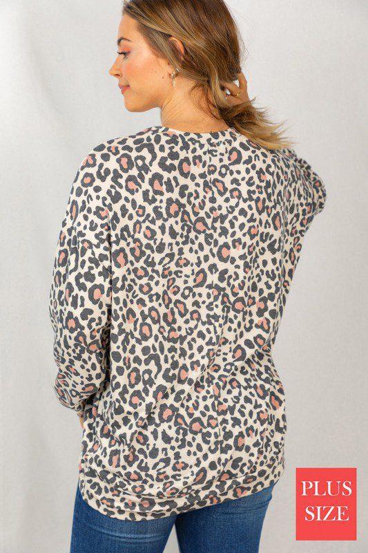 Leopard Print Knit Top - Southern Sassy Boutique