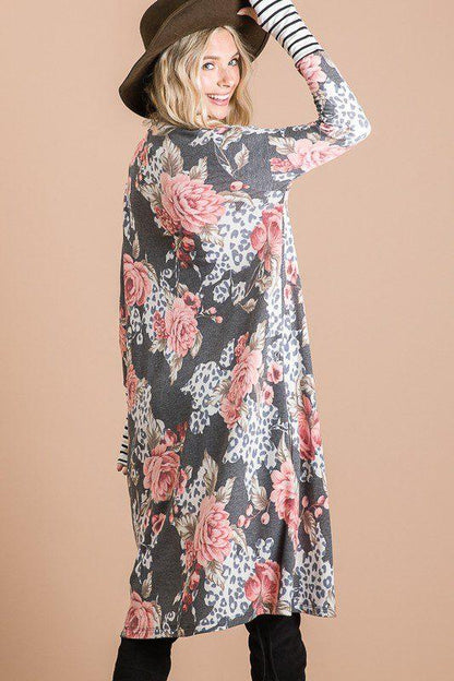 Floral Maxi Cardigan - Southern Sassy Boutique