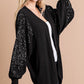 Sequence Detailed Sleeve Cardigan - Southern Sassy Boutique