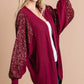 Sequence Detailed Sleeve Cardigan - Southern Sassy Boutique