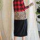 Color Block And Animal Print Cardigan - Southern Sassy Boutique