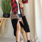 Color Block And Animal Print Cardigan - Southern Sassy Boutique