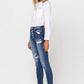 High Rise Patched Skinny Jeans - Southern Sassy Boutique