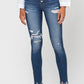 High Rise Patched Skinny Jeans - Southern Sassy Boutique