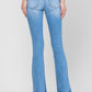 Ellers Distressed Mid Rise Flare Comfort Stretch Denim - Southern Sassy Boutique
