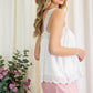 Eyelit Peplum Tank Top - Southern Sassy Boutique