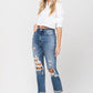 Distressed Mom Denim - Southern Sassy Boutique