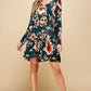 Floral V-Neck Tiered Midi Dress - Southern Sassy Boutique