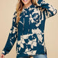 Floral Print Hoodie - Southern Sassy Boutique