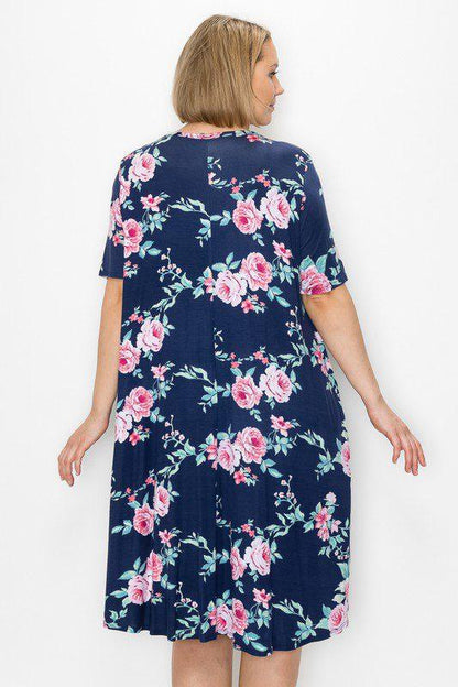 Floral Print Dress - Southern Sassy Boutique