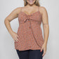 Image: Floral Print Babydoll Top Rust | Southern Sassy Boutique