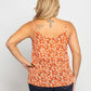 Button Down Floral Cami Strap Top - Southern Sassy Boutique