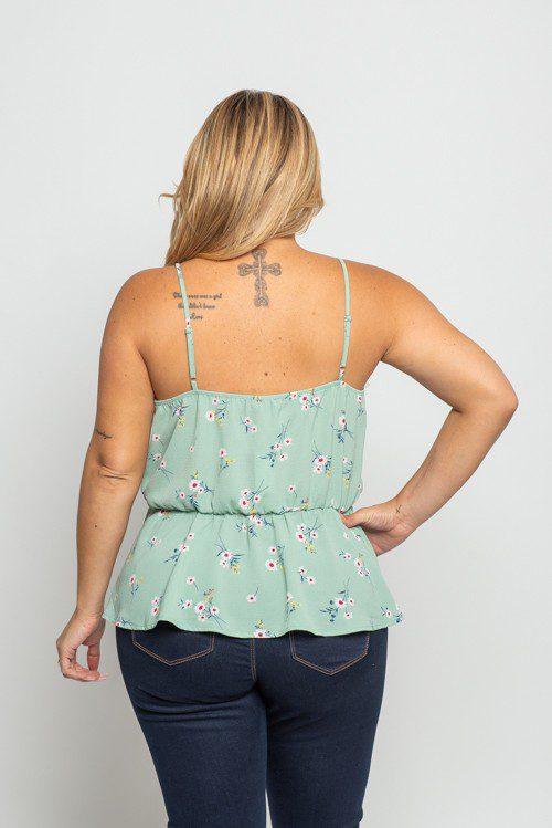 Floral Surplice Top - Southern Sassy Boutique