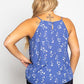Floral Halter Tank Top - Southern Sassy Boutique