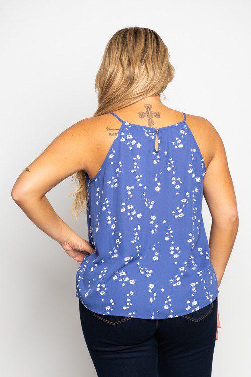 Floral Halter Tank Top - Southern Sassy Boutique