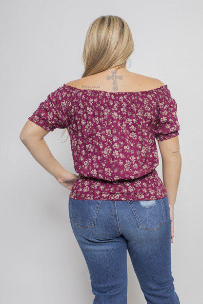 Floral Print Top - Southern Sassy Boutique