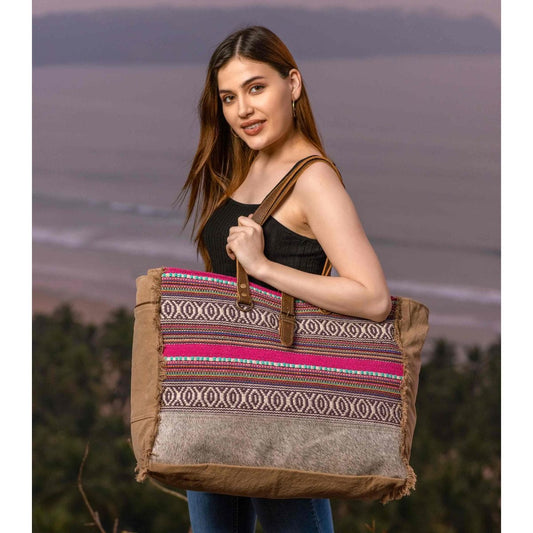 Myra Bag Vibrant Boho Weekender Bag