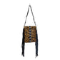 Myra Bag Western Dark Cowhide Cheetah and Leather Handbag