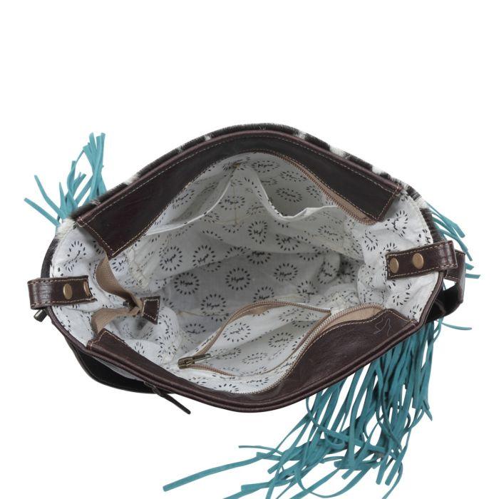 Myra Bag Cowhide and Hand Tooled Bag - Southern Sassy Boutique