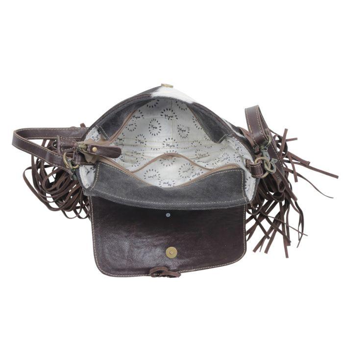 Myra Bag Western Leather and Hair-On Crossbody Bag - Southern Sassy Boutique