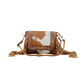 Myra Bag Rusty Hand Tooled Cowhide Bag