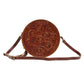 Myra Bag Crimson Orchid Round Crossbody Bag - Southern Sassy Boutique