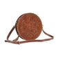 Myra Bag Crimson Orchid Round Crossbody Bag - Southern Sassy Boutique