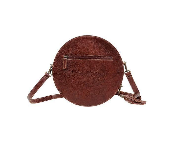 Myra Bag Crimson Orchid Round Crossbody Bag - Southern Sassy Boutique