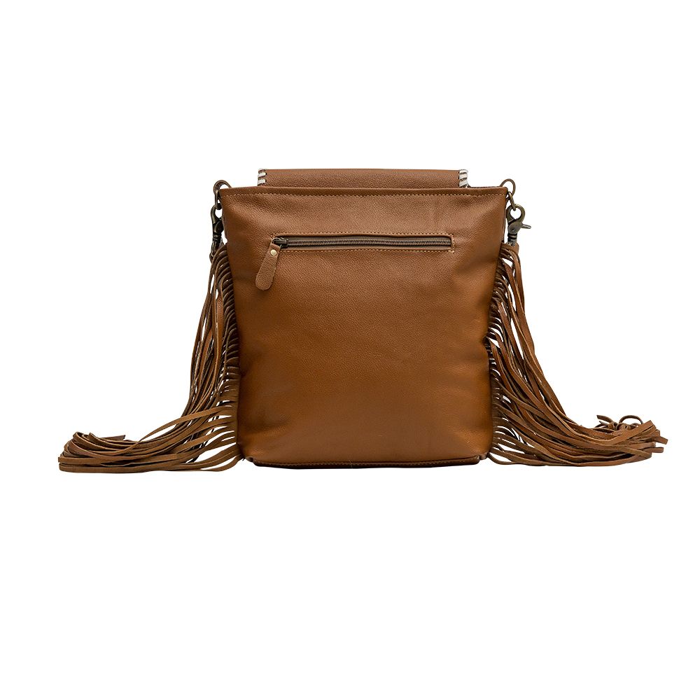 Myra Bag Squander Hand Tooled and Hair-On Bag