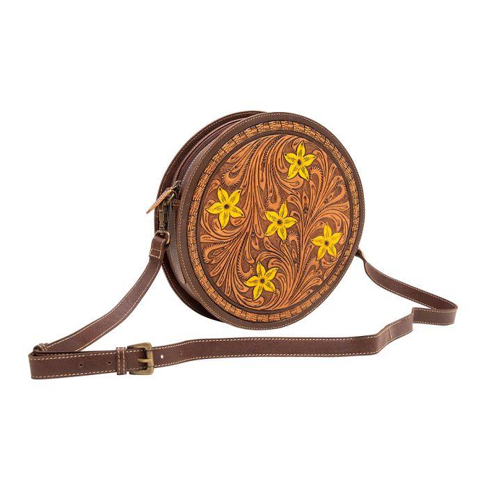 Myra Bag Zeeras Round Crossbody Bag - Southern Sassy Boutique